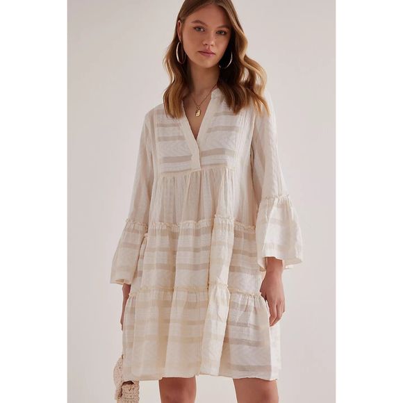 Anthropology Devotion Twins Ella Tunic Mini Dress $330 - Picture 4 of 14